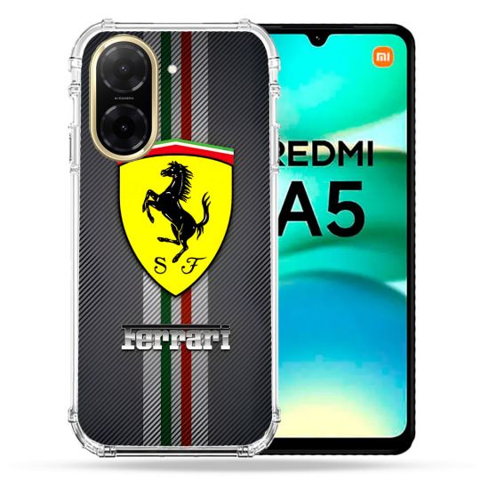 Coque Renforcée Pour Xiaomi Redmi A5 Ferrari Carbone