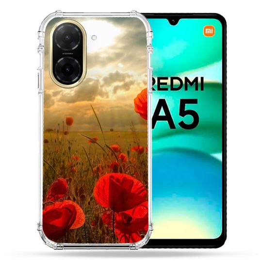 Coque Renforcée Pour Xiaomi Redmi A5 Fleur Coquelicot
