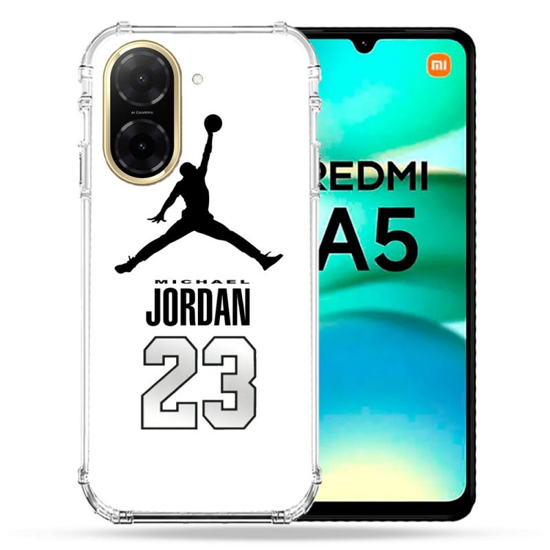 Coque Renforcée Pour Xiaomi Redmi A5 Jordan 23 Blanc