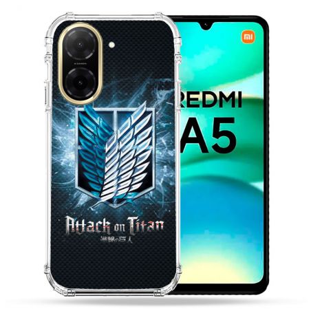 Coque Renforcée Pour Xiaomi Redmi A5 Manga Attaque Titans Noir