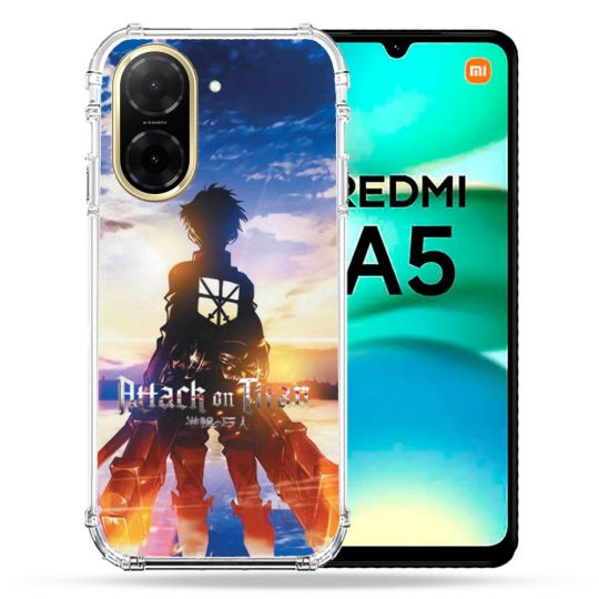 Coque Renforcée Pour Xiaomi Redmi A5 Manga Attaque Titans Soleil
