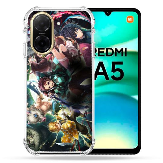 Coque Renforcée Pour Xiaomi Redmi A5 Manga Demon Slayer Groupe