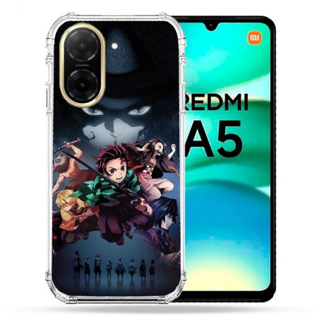 Coque Renforcée Pour Xiaomi Redmi A5 Manga Demon Slayer Noir
