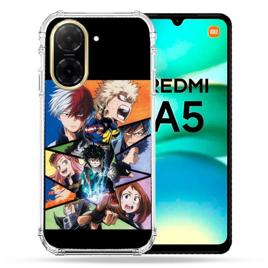 Coque Renforcée Pour Xiaomi Redmi A5 Manga My Hero Academia Noir