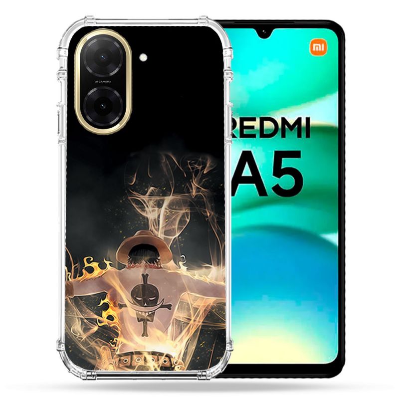 Coque Renforcée Pour Xiaomi Redmi A5 Manga One Piece Ace Noir