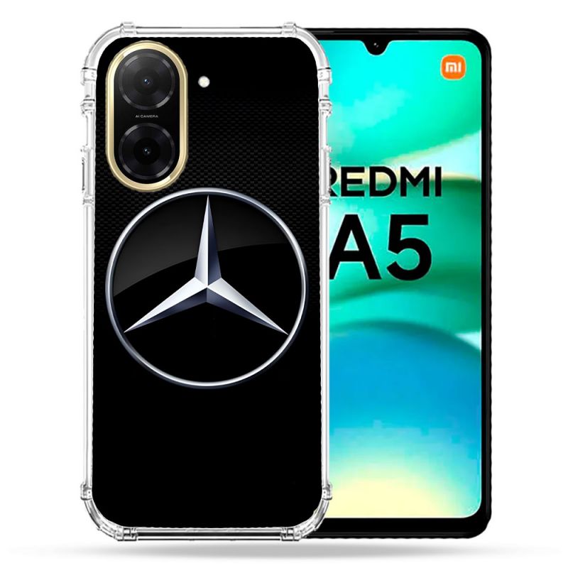 Coque Renforcée Pour Xiaomi Redmi A5 Mercedes Carbone