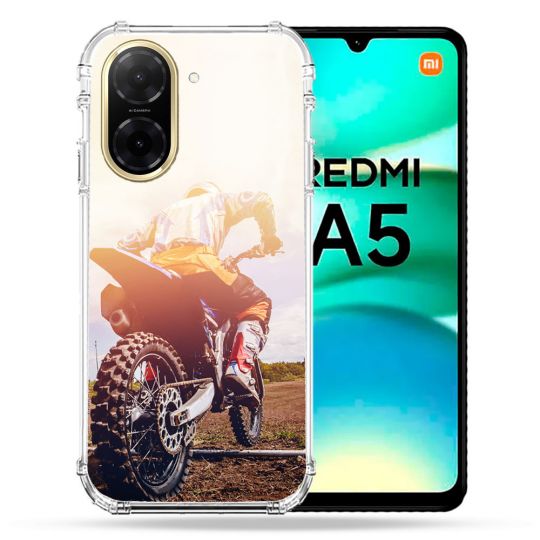 Coque Renforcée Pour Xiaomi Redmi A5 Moto Cross Soleil