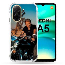Coque Renforcée Pour Xiaomi Redmi A5 Musique Johnny Hallyday Moto