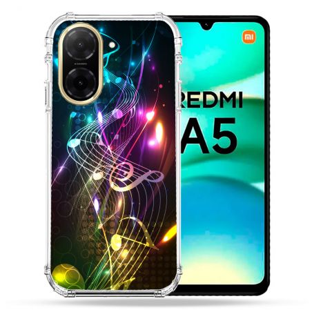 Coque Renforcée Pour Xiaomi Redmi A5 Musique Partition Multicolore
