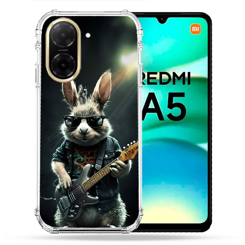 Coque Renforcée Pour Xiaomi Redmi A5 Musique Rock Lapin