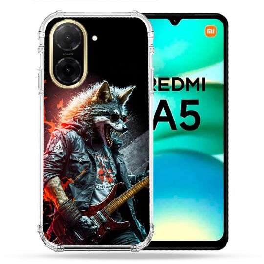 Coque Renforcée Pour Xiaomi Redmi A5 Musique Rock Loup