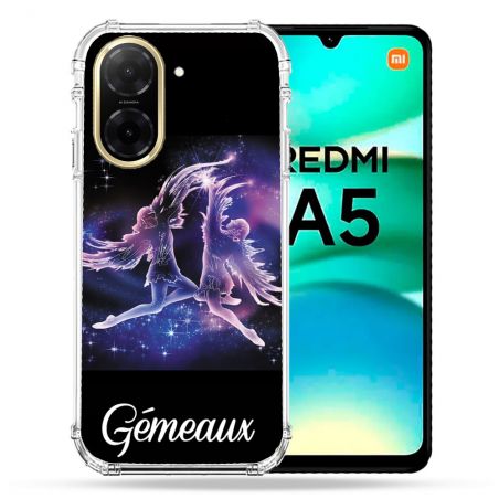 Coque Renforcée Pour Xiaomi Redmi A5 Signe Zodiaque 2 Gémeaux