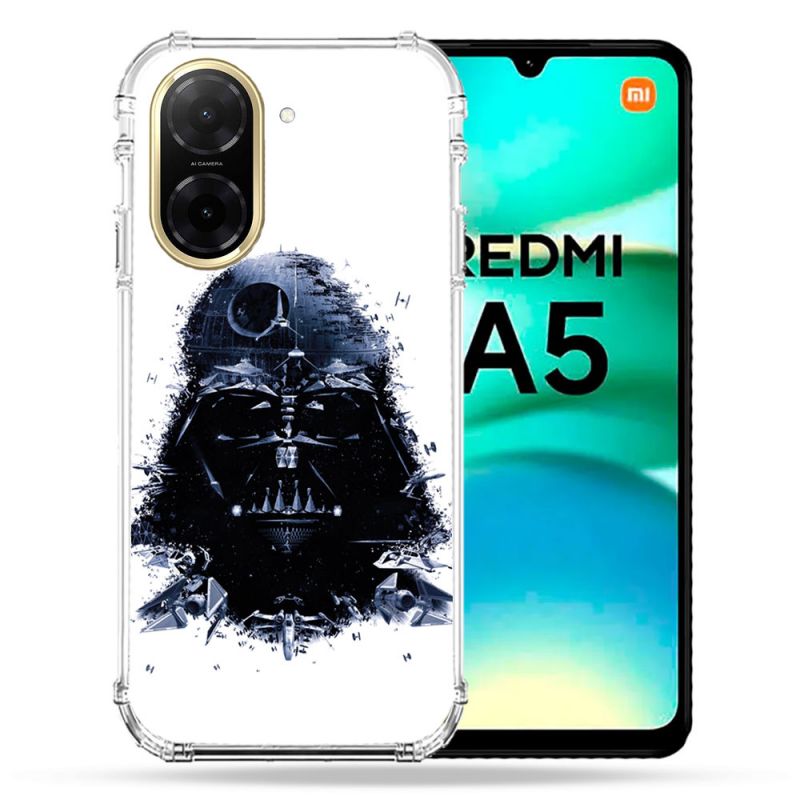 Coque Renforcée Pour Xiaomi Redmi A5 Star Wars - Dark Vador Blanc