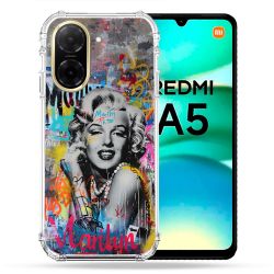Coque Renforcée Pour Xiaomi Redmi A5 Street Art Maryline Monroe