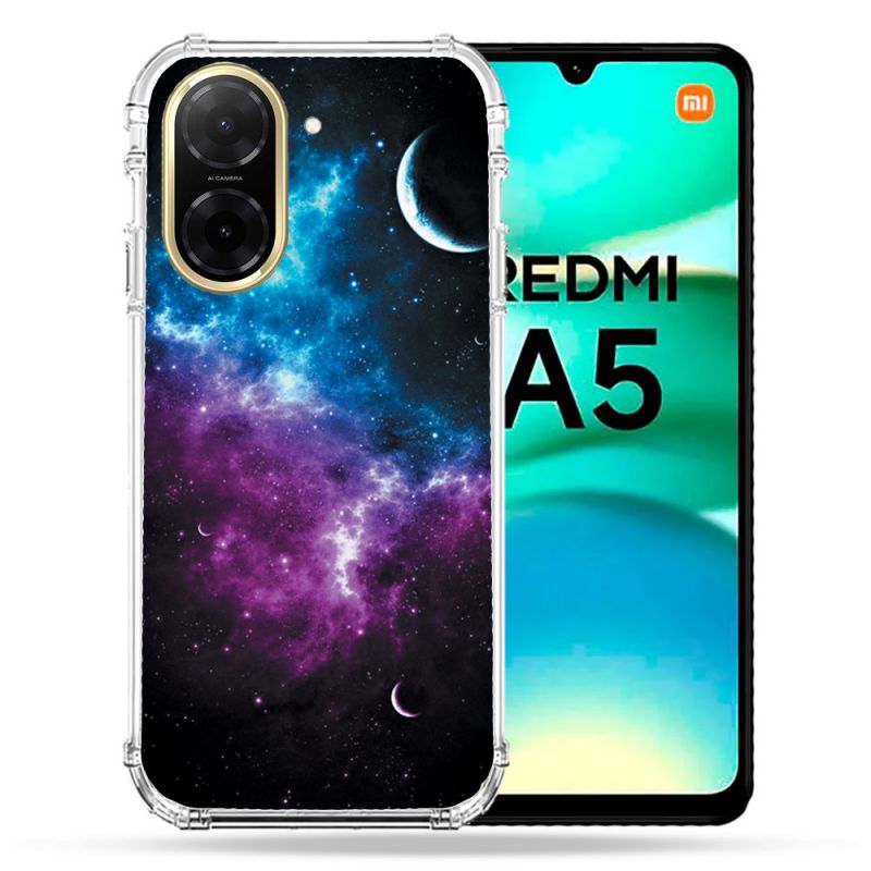 Coque Renforcée Pour Xiaomi Redmi A5 Univers Bleu Violet