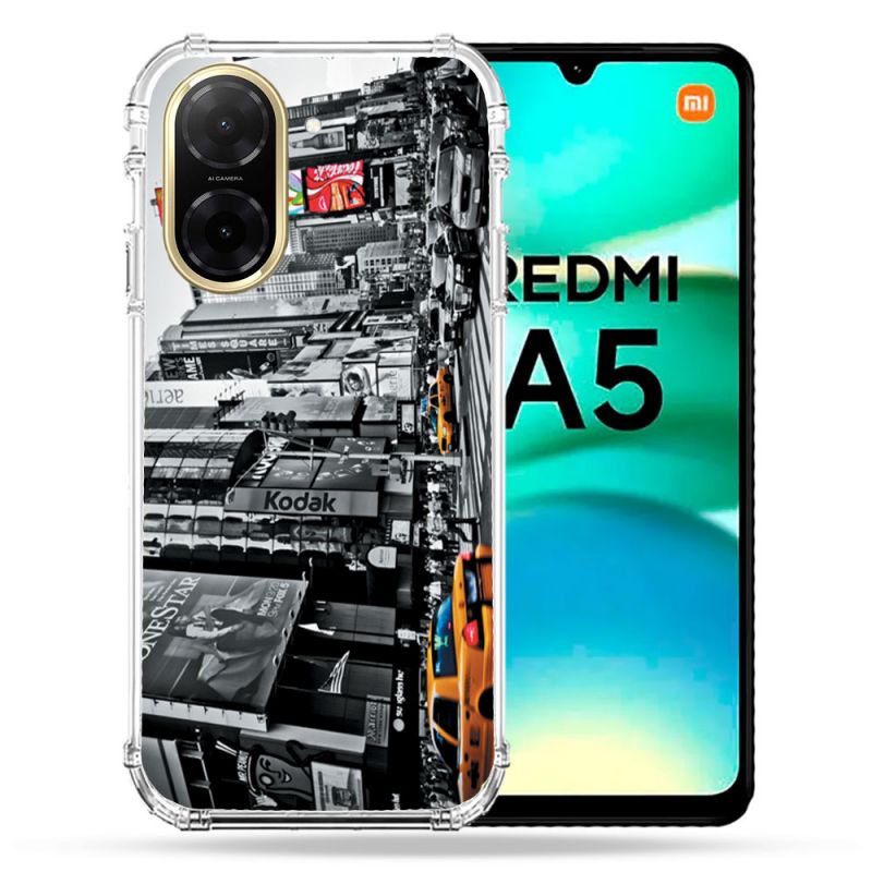 Coque Renforcée Pour Xiaomi Redmi A5 Voyage Amerique USA New York Taxi