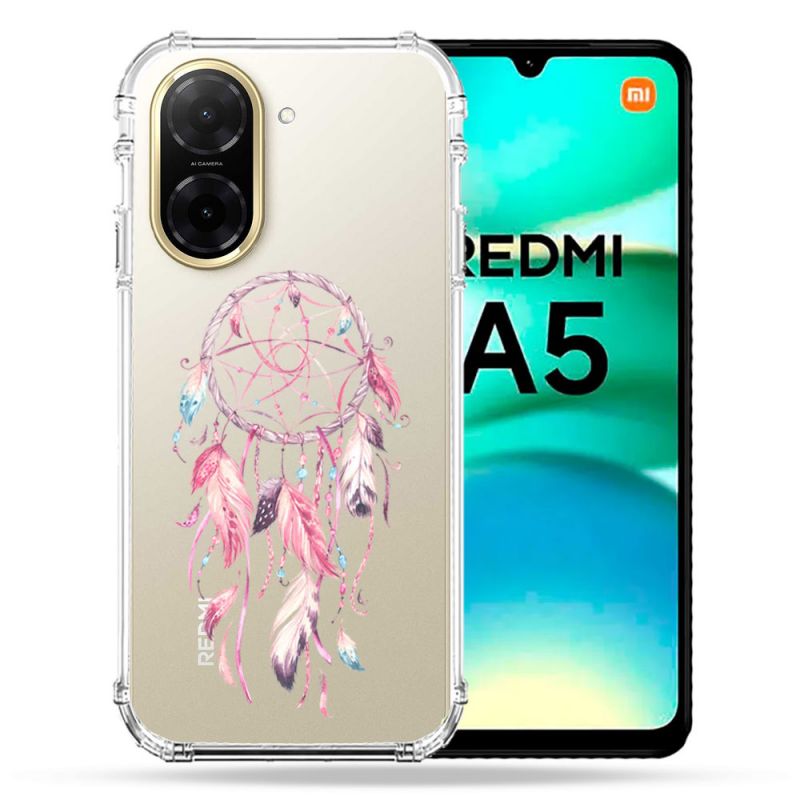 Coque Renforcée Transparente Pour Xiaomi Redmi A5 Attrape Reve Rose