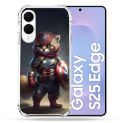 Coque Renforcée Pour Samsung Galaxy S25 EDGE Animal Chat America