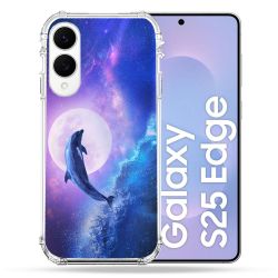 Coque Renforcée Pour Samsung Galaxy S25 EDGE Animal Dauphin Vague