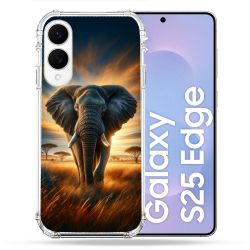 Coque Renforcée Pour Samsung Galaxy S25 EDGE Animal Elephant Savane