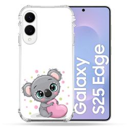 Coque Renforcée Pour Samsung Galaxy S25 EDGE Animal Koala Cœur