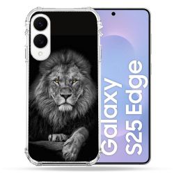 Coque Renforcée Pour Samsung Galaxy S25 EDGE Animal Lion Majestueux