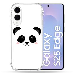 Coque Renforcée Pour Samsung Galaxy S25 EDGE Animal Panda Blanc