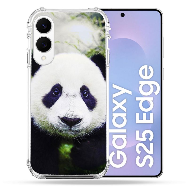 Coque Renforcée Pour Samsung Galaxy S25 EDGE Animal Panda Color
