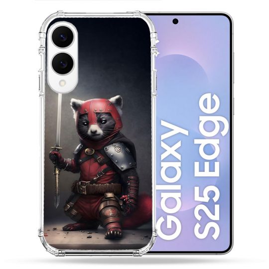 Coque Renforcée Pour Samsung Galaxy S25 EDGE Animal Raton Samouraï