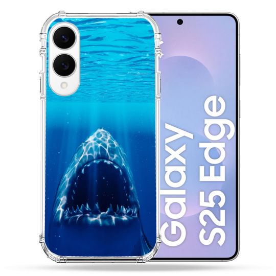 Coque Renforcée Pour Samsung Galaxy S25 EDGE Animal Requin Dent