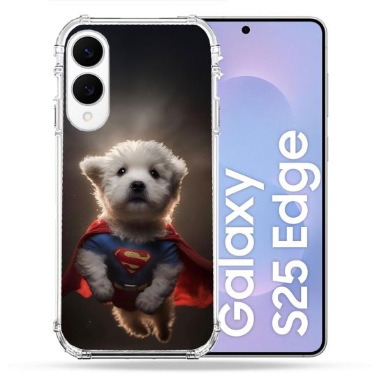 Coque Renforcée Pour Samsung Galaxy S25 EDGE Animal Super Chien