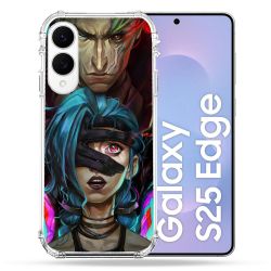 Coque Renforcée Pour Samsung Galaxy S25 EDGE Arcane Jinx Bleu