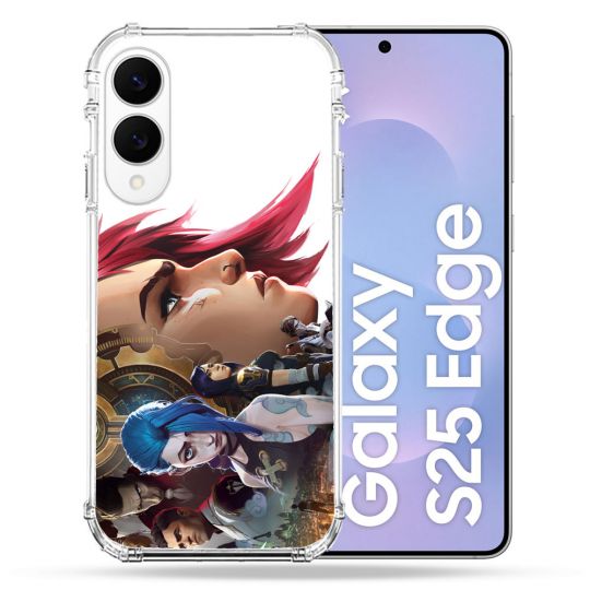 Coque Renforcée Pour Samsung Galaxy S25 EDGE Arcane Jinx Sœur
