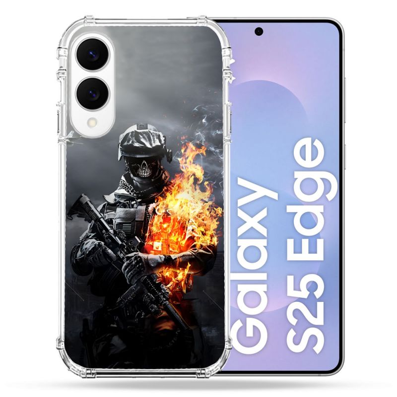 Coque Renforcée Pour Samsung Galaxy S25 EDGE Call Of Duty Squelette