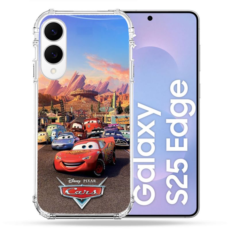 Coque Renforcée Pour Samsung Galaxy S25 EDGE Cars Affiche