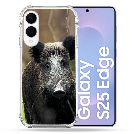 Coque Renforcée Pour Samsung Galaxy S25 EDGE Chasse Sanglier bois