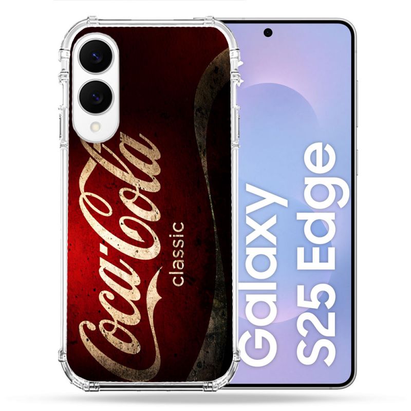 Coque Renforcée Pour Samsung Galaxy S25 EDGE Coca Cola Classique