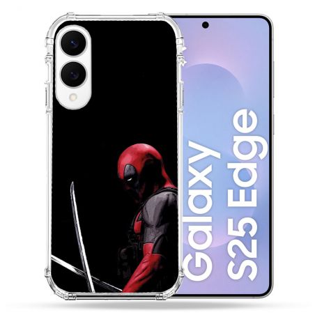 Coque Renforcée Pour Samsung Galaxy S25 EDGE Deadpool Epee