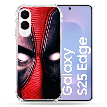 Coque Renforcée Pour Samsung Galaxy S25 EDGE Deadpool Yeux