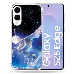 Coque Renforcée Pour Samsung Galaxy S25 EDGE Fantastique Licorne Céleste