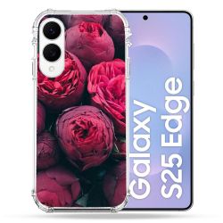 Coque Renforcée Pour Samsung Galaxy S25 EDGE Fleur Pivoine