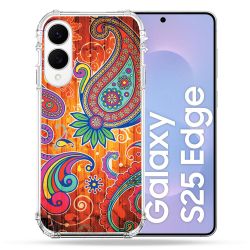 Coque Renforcée Pour Samsung Galaxy S25 EDGE Fleur Psychedelic