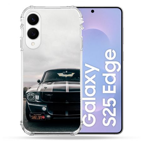 Coque Renforcée Pour Samsung Galaxy S25 EDGE Ford Mustang GT500 Vintage