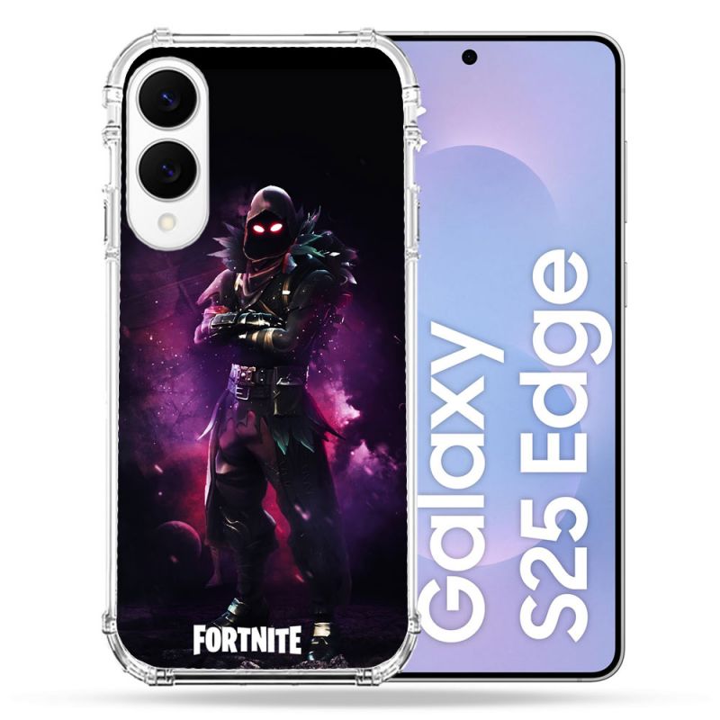 Coque Renforcée Pour Samsung Galaxy S25 EDGE Fortnite Raven