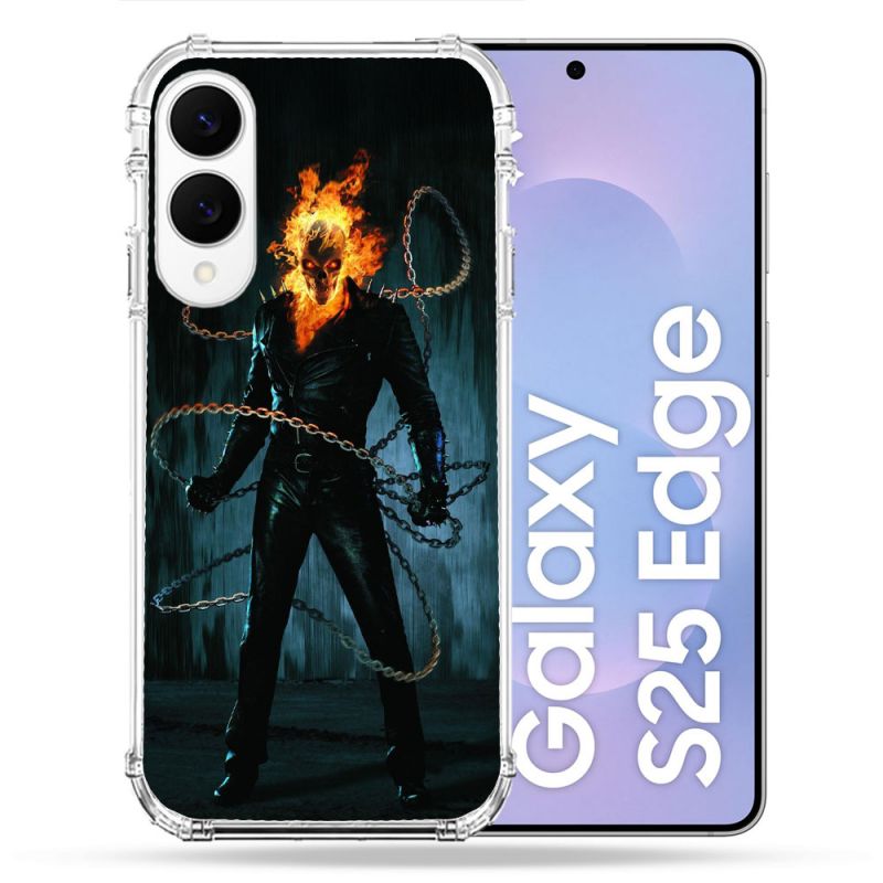 Coque Renforcée Pour Samsung Galaxy S25 EDGE Ghost Rider