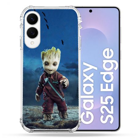 Coque Renforcée Pour Samsung Galaxy S25 EDGE Groot Bleu
