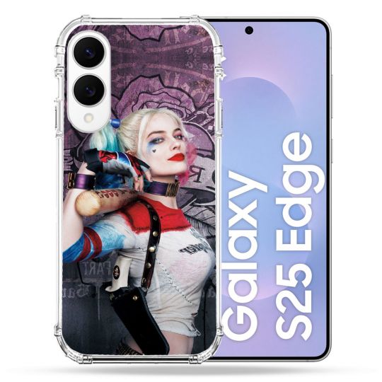 Coque Renforcée Pour Samsung Galaxy S25 EDGE Harley Quinn Batte