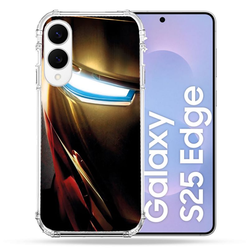 Coque Renforcée Pour Samsung Galaxy S25 EDGE Iron Man Casque