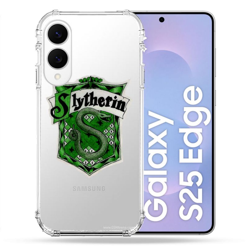 Coque Renforcée Transparente Pour Samsung Galaxy S25 EDGE Harry Potter Slytherin