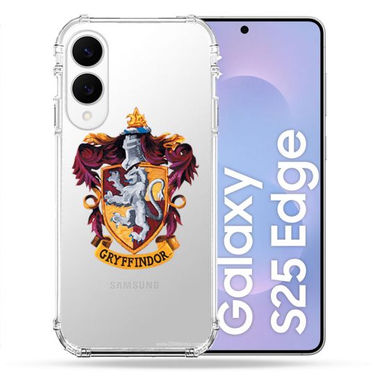 Coque Renforcée Transparente Pour Samsung Galaxy S25 EDGE Harry Potter Griffindor